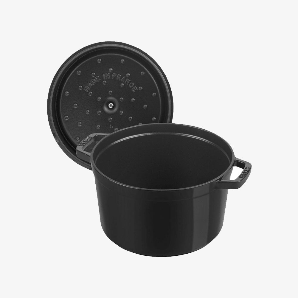 Staub 5 QT High Cocotte - Black - Addison West 