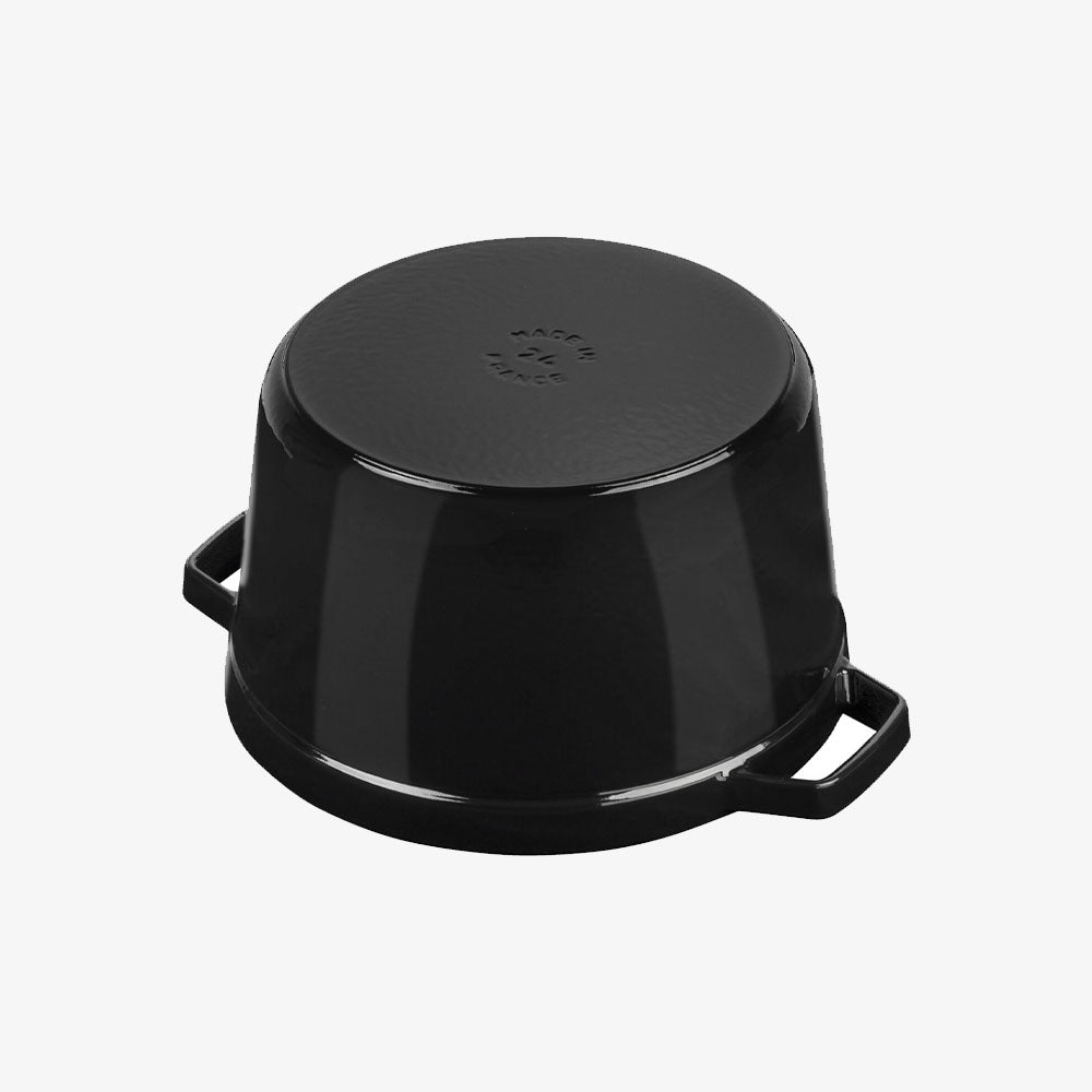 Staub 5 QT High Cocotte - Black - Addison West 