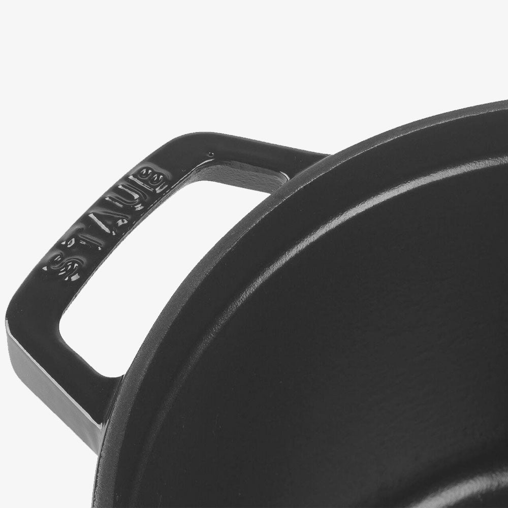 Staub 5 QT High Cocotte - Black - Addison West 