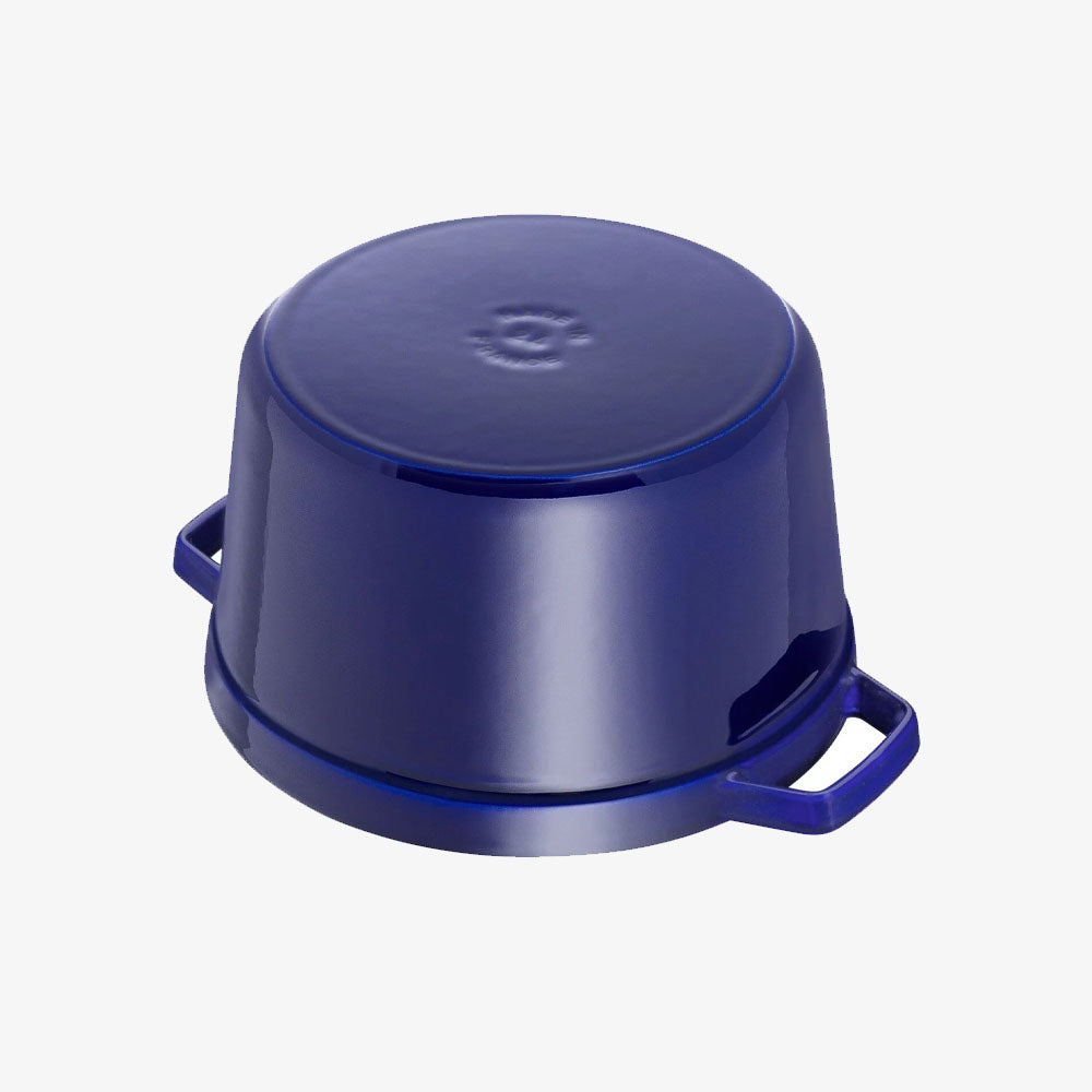 Staub 5 QT High Cocotte - Dark Blue - Addison West 