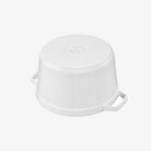 Staub 5 QT Tall Cocotte - White - Addison West 