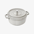 Staub 7 QT Cocotte - White Truffle - Addison West 