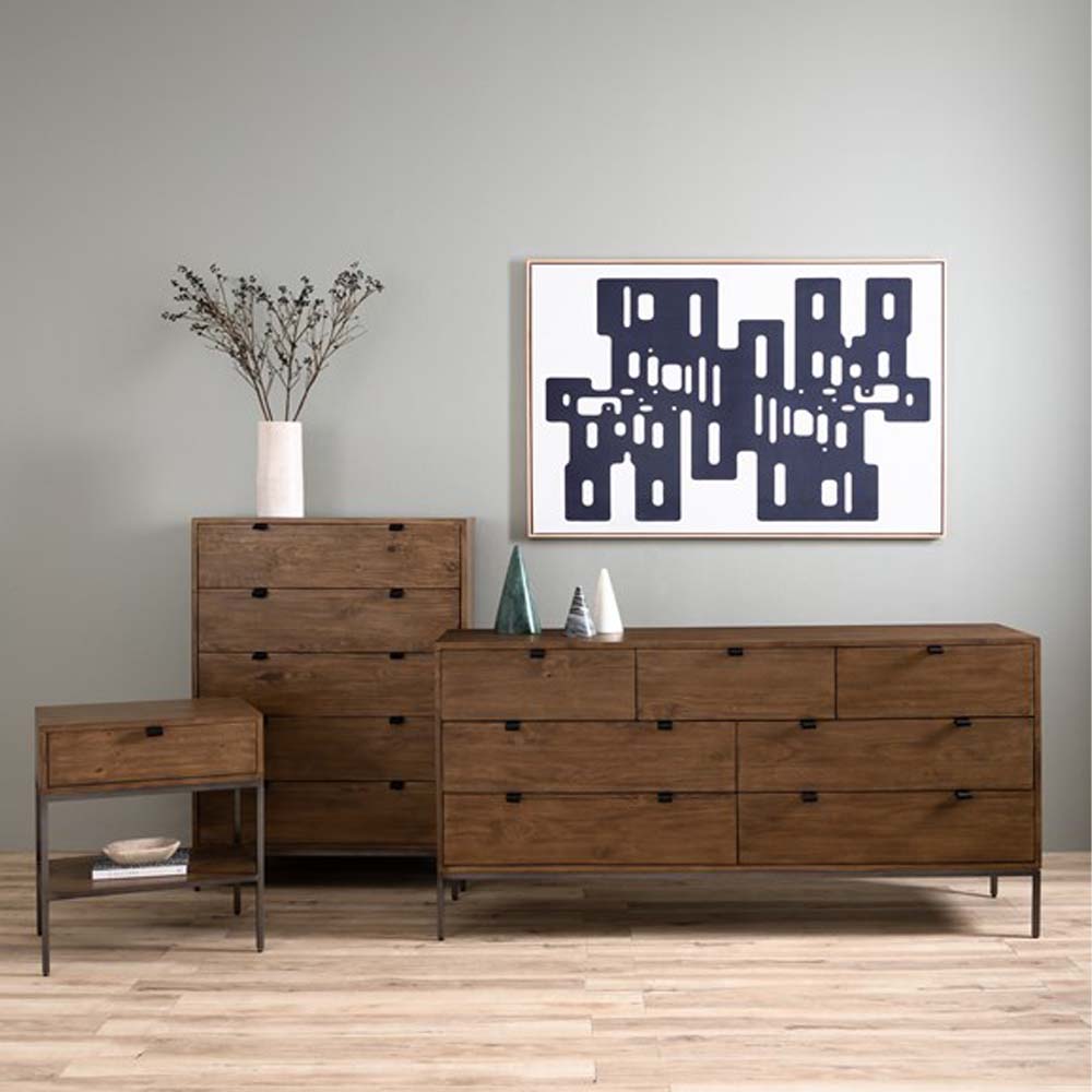 Four Hands Trey Nightstand in Auburn Poplar - Addison West 