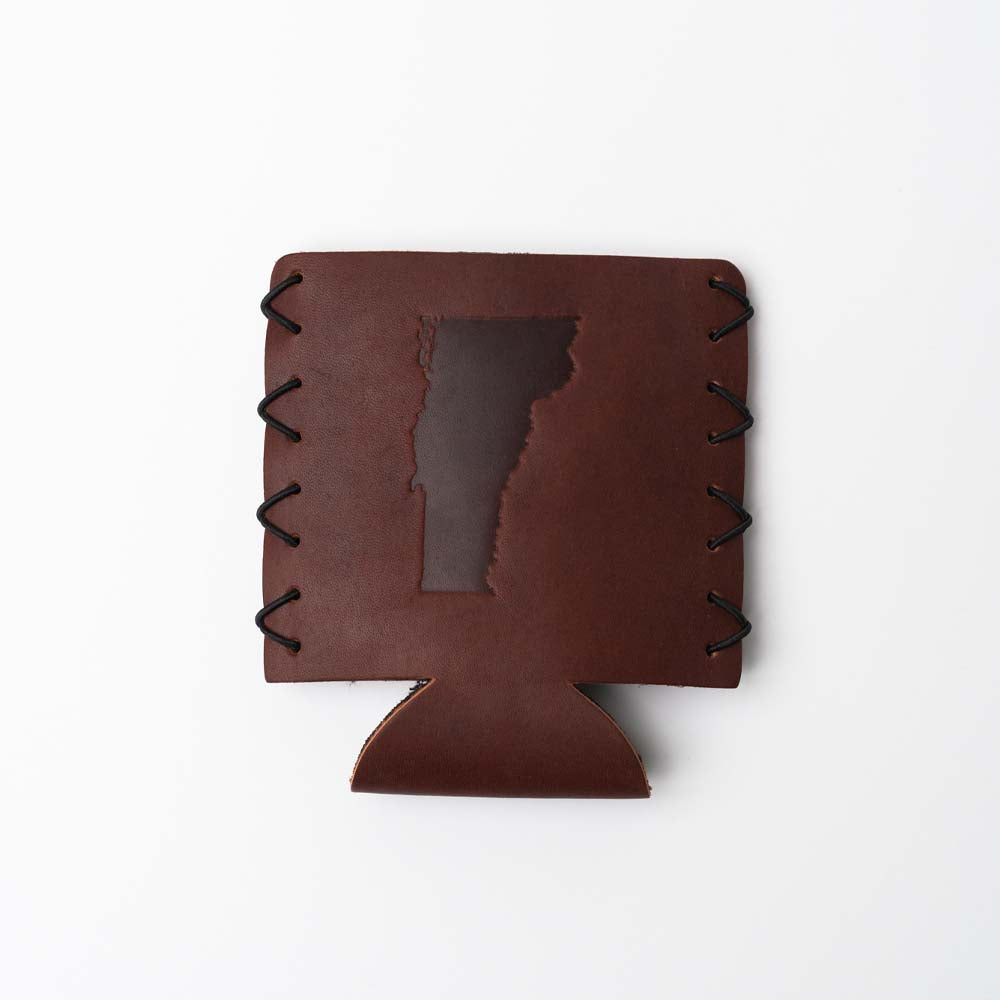 Handmade Leather VT Koozie - Addison West 