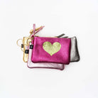 Love-ly Pouch - Pink & Gunmetal - Addison West 